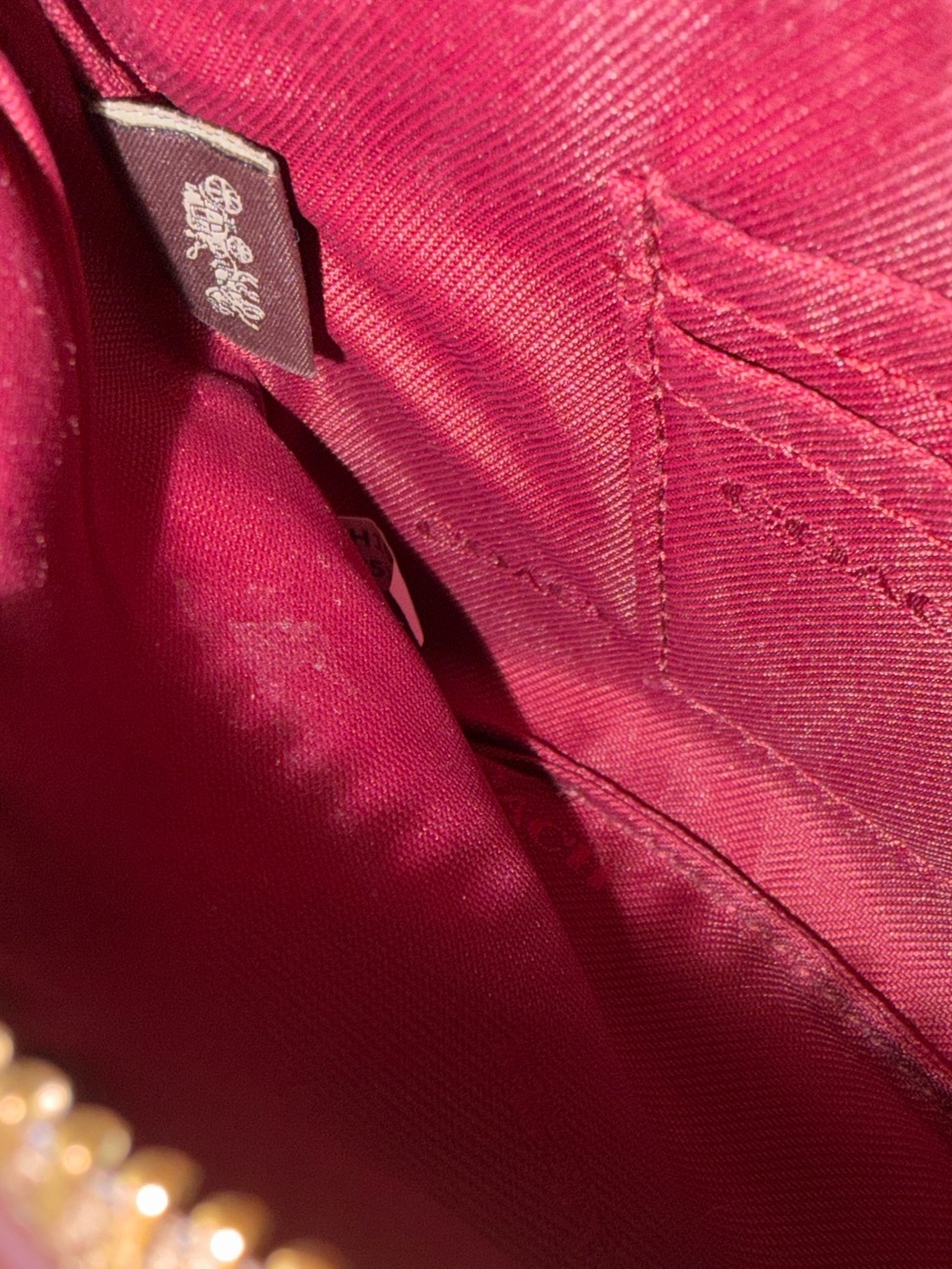Coach “Apple Print” Zip Wristlet Euc - Picture 5 of 8